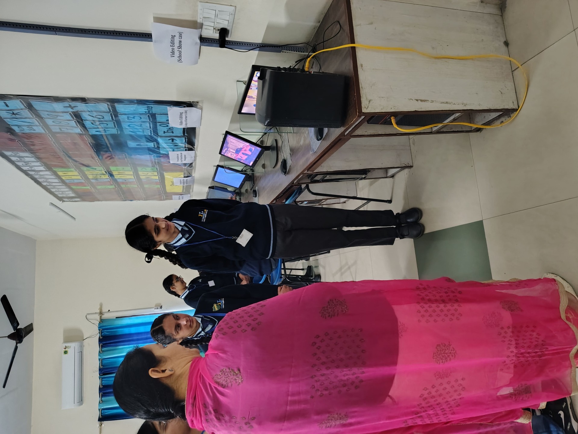 Video editing showcase at the computer exhibition